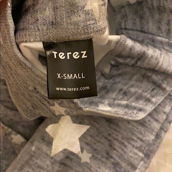 Terez grey with silver star full length legging XS - Picture 3 of 3
